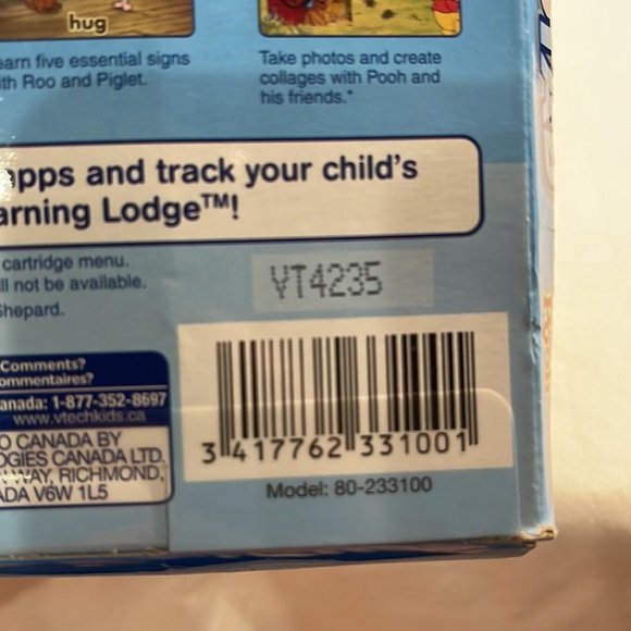 Vtech InnoTab educational video game - Winnie the Pooh  Colors/Shapes/Opposites - Picture 3 of 3